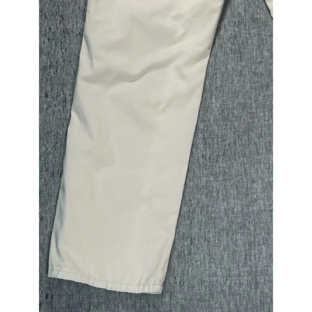 Johnnie-O Pants Mens 40x32 Off-White Straight Leg Stretch Beachy Coastal Prep